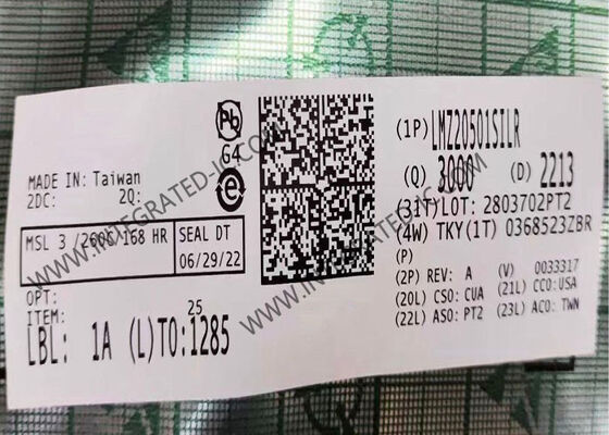 LMZ20501SILR régulateur de module nano à puce de circuit intégré avec courant de sortie 1A de 2,7 V à 5,5 V, tension d'entrée et conception à haute densité