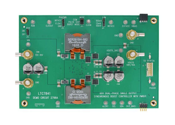 DC2798A Solutions intégrées LTC7841 Circuit de démonstration du contrôleur de boost synchrone à deux phases