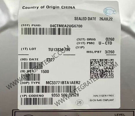 MC33771BTA1AER2 SMARTMOS Contrôleur de batterie au lithium-ion IC avec 7 à 14 cellules de gestion et d'interface SPI pour les applications automobiles