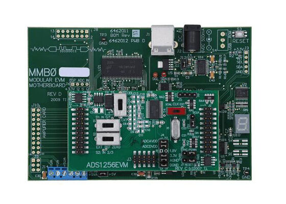Kit de démonstration de solutions intégrées ADS1256EVM-PDK pour le convertisseur ADC Delta-Sigma à 24 bits ADS1256