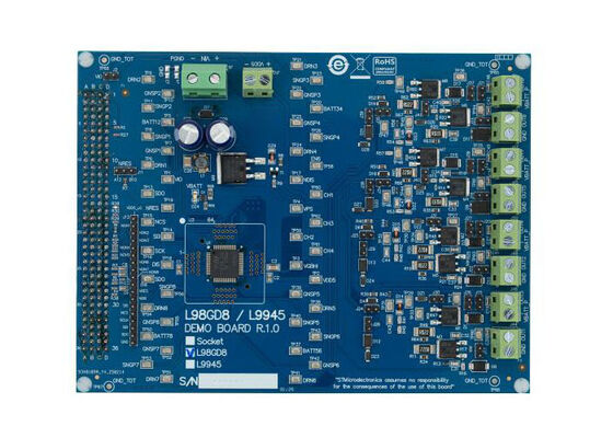 EVL-L98GD8 Solutions intégrées L98GD8 Tableau d'évaluation pré-conducteur configurable côté haut/bas