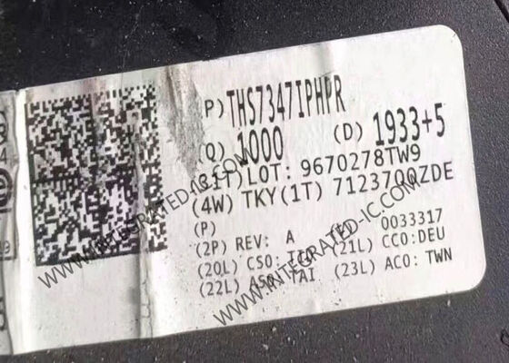 THS7347IPHPR 3-Channel Video Buffer IC avec une bande passante de 550 MHz et un débit de traction de 1200 V/μs dans un paquet HTQFP48