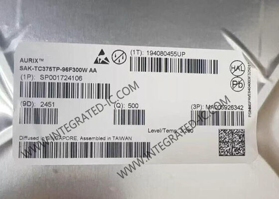 SAK-TC375TP-96F300W AA 32 bits Tri-Core FLASH Microcontrôleur MCU avec une vitesse de 300 MHz 6MB FLASH et 1,1MB SRAM