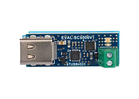 Carte d'évaluation du circuit intégré contrôleur USB Power Delivery STUSB4531 d'Embedded Solutions EVAL-SCS006V1