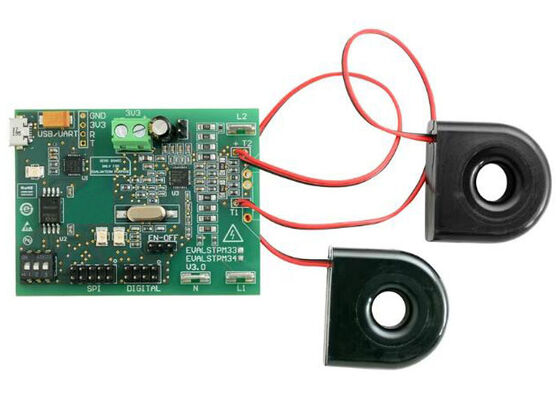 EVALSTPM34 Solution intégrée STPM34 Conseil d'évaluation de la mesure de l'énergie à deux phases