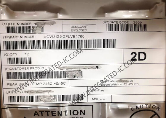 XCVU125-2FLVB1760I Virtex UltraScale FPGA IC 89520LAB 1760-FCBGA Réseau de porte programmable sur le champ