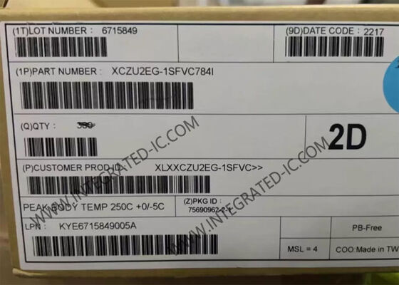 XCZU2EG-1SFVC784I Zynq UltraScale+ MPSOC EG Circuit à Matrice Programmable sur Site FPGA