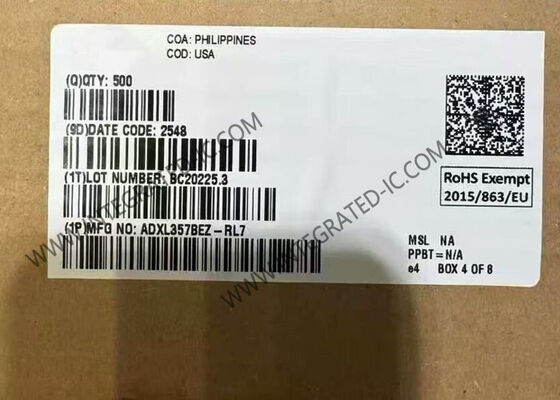 Capteur inertiel MEMS 3 axes ADXL357BEZ basse consommation en boîtier 14-CLCC