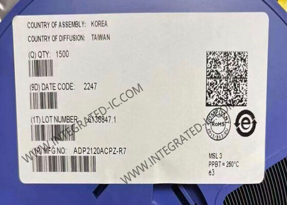 ADP2120ACPZ puce de circuit intégré 1.25A 1.2MHz régulateur DC-DC synchrone à faible courant calme