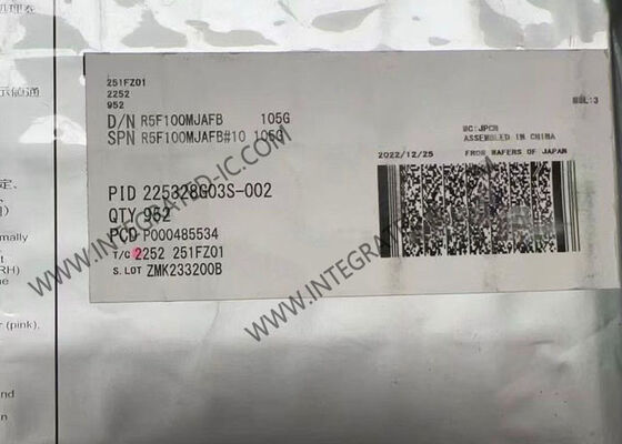 R5F100MJAFB Microcontrôleur MCU RL78/G13 série 16 bits avec 256 kB de mémoire de programme 32 MHz fréquence d'horloge et 74 I/O