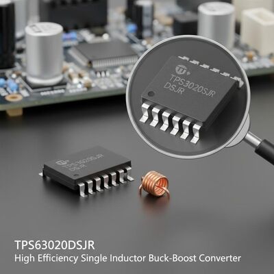 TPS63020DSJR Corrent de sortie 4A à haut rendement 2,4 MHz Frequence de commutation Convertisseur Buck-Boost Puce de circuit intégré