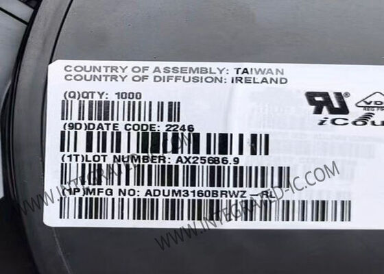 Puce de circuit intégré ADUM3160BRWZ 2500Vrms Isolateurs numériques USB à 1 canal SOIC-16