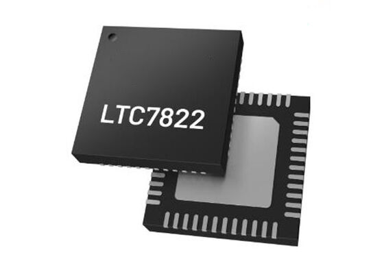 LTC7822AUK Puce de circuit intégré hybride à double phase à réglage synchrone à démarrage vers le bas QFN48
