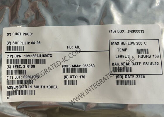 Réseau de porte programmable sur le terrain 10M16SAU169I7G IC FPGA 169-LFBGA MAX 10 Réseau de porte programmable sur le terrain