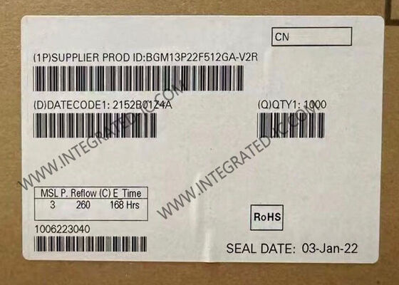 Module de communication sans fil BGM13P22F512GA-V2R BT Modules basés sur EFR32BG13 à basse énergie