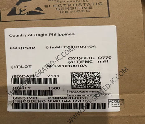Transistors MOSFET N-Channel PSMN4R0-60YS 60V 74A 130W pour les télécommunications et les applications industrielles