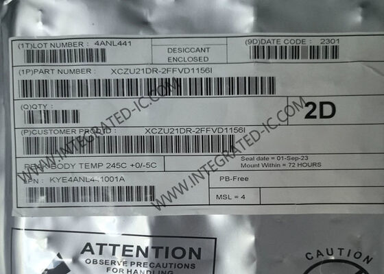 XCZU21DR-2FFVD1156I Array de porte programmable sur le champ 775 MHz avec FinFET de 16 nm et ARM Cortex-A53 Zynq UltraScale+ MPSoC quad-core