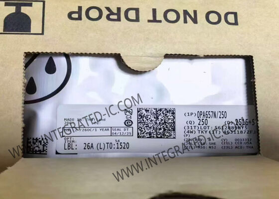 OPA657N/250 Amplificateur opérationnel FET à entrée à faible bruit de 1,6 GHz avec débit de roulement de 700 V/μs