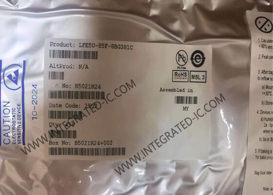 Réseau prédiffusé programmable de champ de la puce LFE5U-85F-8BG381C ECP5 de circuit intégré FBGA381