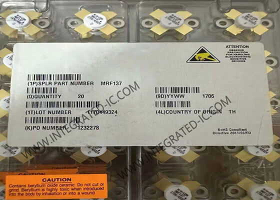 MRF137 Transistor MOSFET RF à canal N avec puissance de sortie de 30 W, fréquence de 400 MHz et tension de 28 V