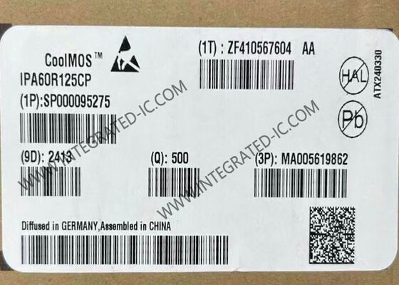 Transistor MOSFET de puissance à canal N CoolMOS™ IPA60R125CP 650 V avec courant de drainage continu de 25 A