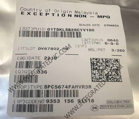 Microcontrôleur Qorivva SPC5674FAMVR3R 32 bits 264 MHz MCU pour la gestion des moteurs automobiles