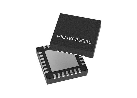 Microcontrôleur PIC18F25Q35-E/3LW MCU 8 bits 64 MHz pour appareils embarqués connectés