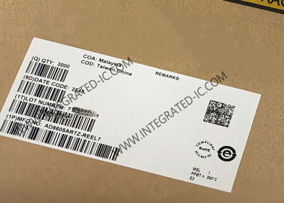 AD8605ARTZ Amplificateur opérationnel CMOS à faible bruit, entrée et sortie rail-à-rail, avec une bande passante de gain de 10 MHz