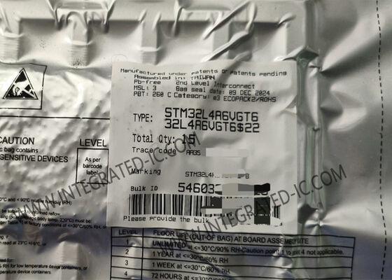 Le microcontrôleur du microcontrôleur MCU STM32L4A6VGT6 80MHz ébrèche LQFP100 à un noyau