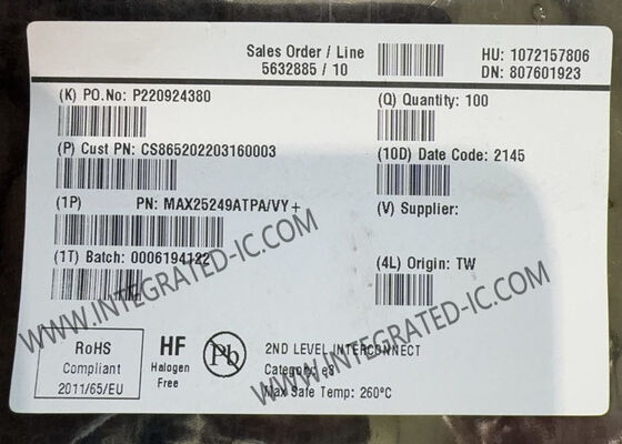 MAX25249ATPA 4 sortie mini circuit intégré IC de gestion de l'alimentation pour caméra PMIC