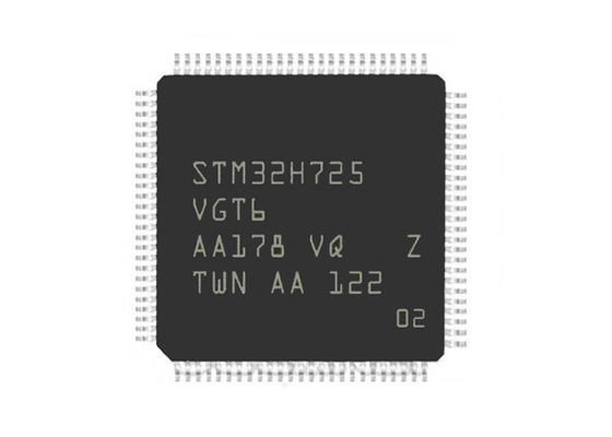 Microcontrôleurs IC STM32H725 LQFP100 de BRAS de la puce STM32H725VGT6 de circuit intégré