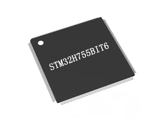 STM32H755BIT6 haute performance DSP avec de la mémoire instantanée d'IC 2MBytes de microcontrôleur du DP FPU