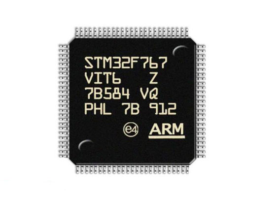 Microcontrôleur IC LQFP100 de la haute performance STM32F767VIT6 2Mbytes à un noyau