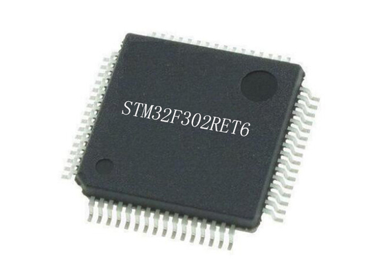 LQFP64 les microcontrôleurs 72MHz à un noyau de l'ARM Cortex M4 STM32F302RET6 32Bit ébrèchent