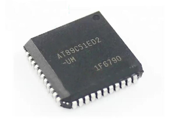 Microcontrôleur instantané IC 60MHz PLCC44 de la puce AT89C51ED2-SLSUM 8Bit de circuit intégré