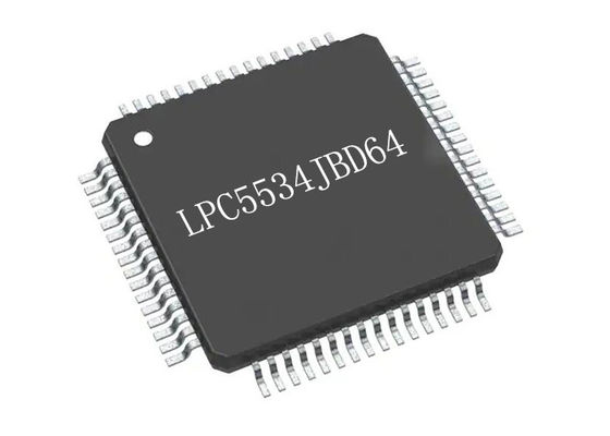 Microcontrôleur d'usage universel IC 64HTQFP du cortex M33 de bras de 8KB MCU LPC5534JBD64