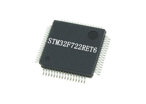 Les IC ébrèchent STM32F722RET6 le paquet d'IC 64-LQFP de microcontrôleur du BRAS Cortex-M7
