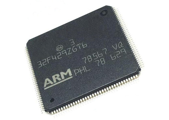 STM32F429ZGT6 a intégré la puce 144LQFP de microcontrôleur de l'ARM Cortex M4 d'IC à un noyau