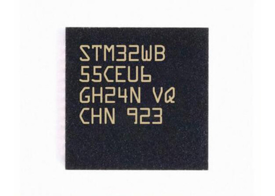 microcontrôleur MCU 48UFQFN 32Bit sans fil multiprotocole MCU de 2Mbps STM32WB55CEU6