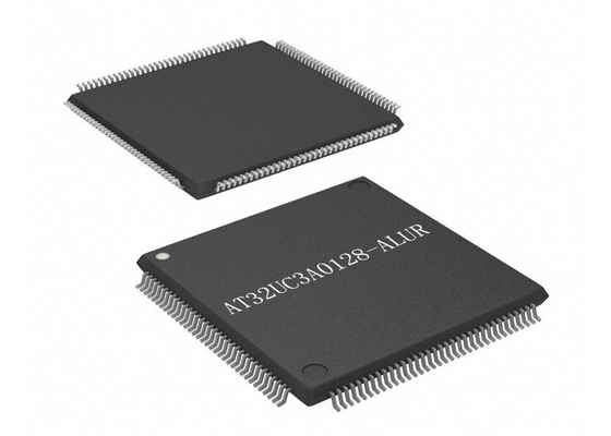 ÉCLAIR à un noyau à 32 bits 144-LQFP d'IC AT32UC3A0128-ALUR 66MHz 128KB de microcontrôleur
