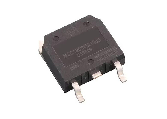 Puce de circuit intégré du transistor MOSFET TO-268-3 des transistors MSC180SMA120S de N-canal sic