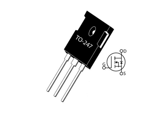 Transistor MOSFET TO-247-3 de puissance de N-canal de carbure de silicium de la puce MSC017SMA120B de circuit intégré