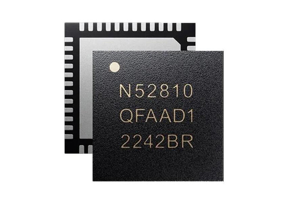 2,4 puce de système Qn A de l'émetteur-récepteur NRF52810-QFAA-E-R 48-VFQFN rf de gigahertz