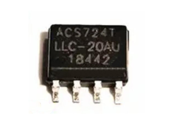 Puce ACS724LLCTR-20AU-T 1Channel Hall Effect Current Sensor de circuit intégré