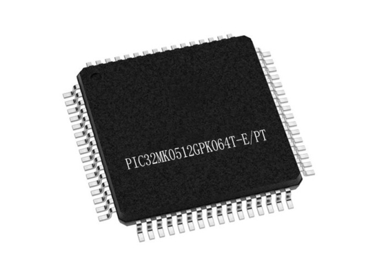 microcontrôleur à un noyau MCU 120MHz de 32Bit PIC32MK0512GPK064T-E/PT 64-TQFP