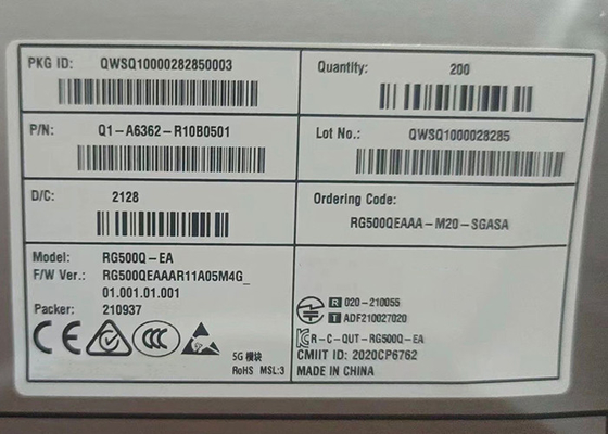 RG500Q Module 5G sous 6 GHz LGA, Module émetteur-récepteur 6 GHz Antenne