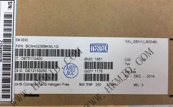 Module de communication sans fil BCM43236BKML1G SoC RF à double bande et à puce unique