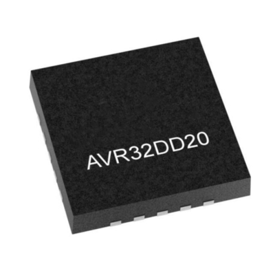 Microcontrôleur MCU AVR32DD20T-I/REB VQFN20 AVR puce de microcontrôleur 8 bits 24 MHz