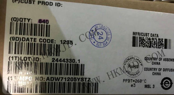 Puce de circuit intégré ADW71205YSTZ RDC à 12 bits avec oscillateur de référence