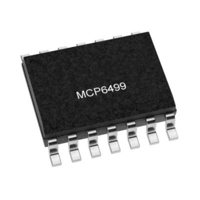 Puce de circuit intégré MCP6499T-E/SL 4 Amplificateur de circuit général 14-SOIC